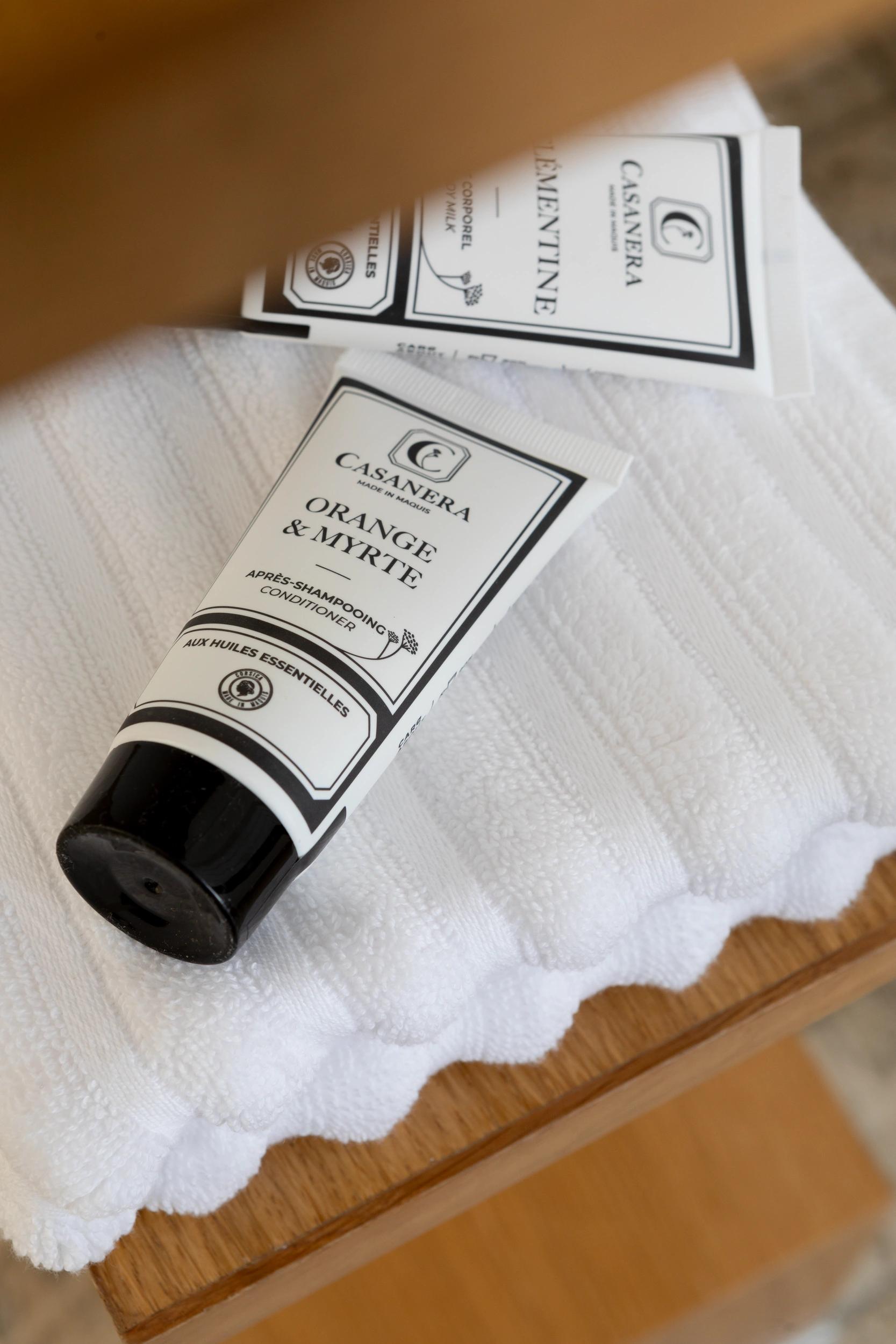 Produits d'accueil Casanera à l'hotel Dominique Colonna