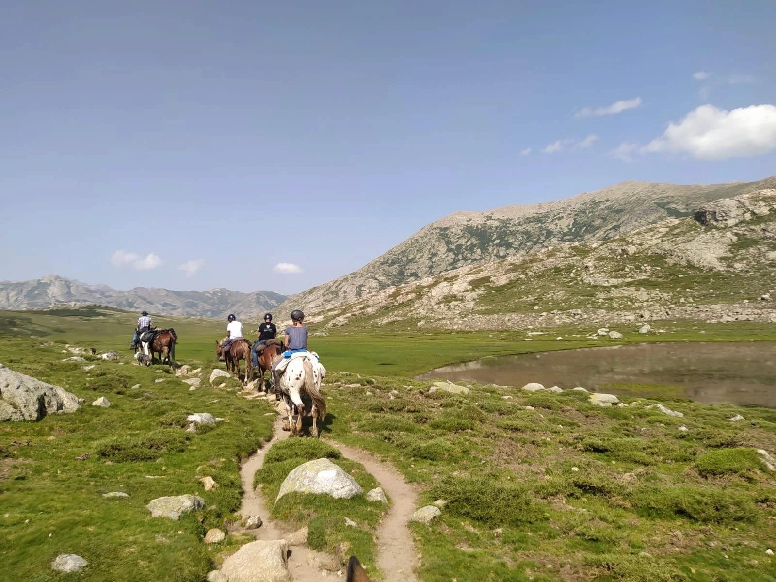 Balade a cheval au abords du lac de Ninu